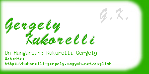 gergely kukorelli business card